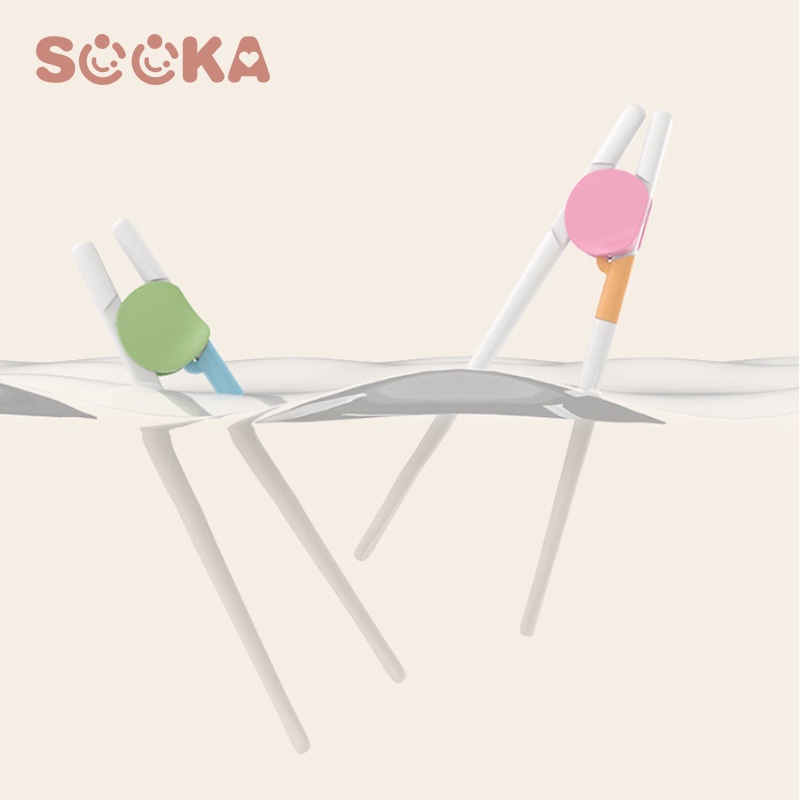 SOOKA Sumpit Training Anak/Training Chopstick/Children chopstick,Sumpit belajar motorik anak + Free Case SK-ECA1096