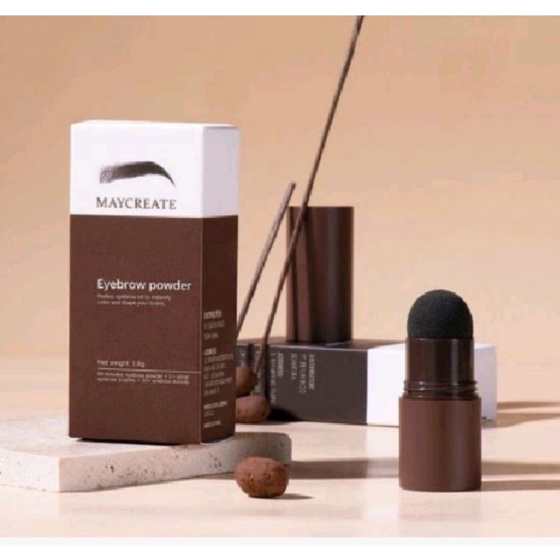 EYEBROW POWDER MAYCREATE ALIS INSTAN STAMP ALIS CETAK ALIS