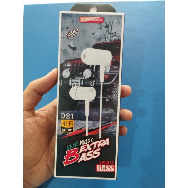 Earphone EXTRA BASS D21/L29