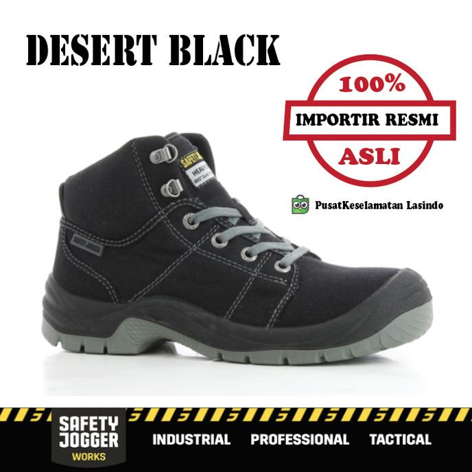 Sepatu Safety Jogger / Jogger Safety Shoes / Desert Black