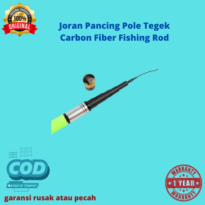 TaffSPORT joran pancing carbon  Walesan Joran Pancing Pole Tegek Carbon Fiber Fishing Rod - 5841