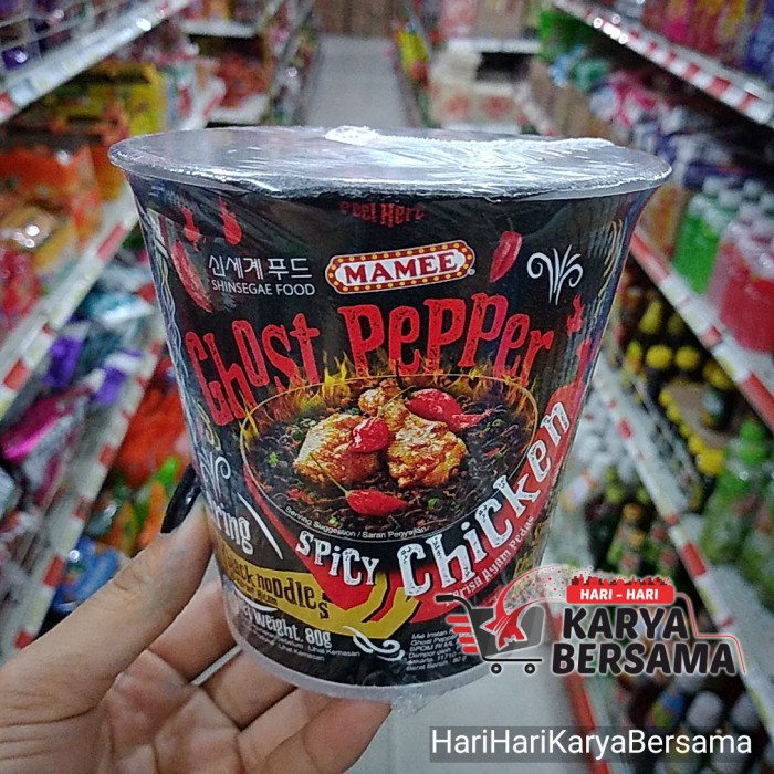 

PROMO MIE INSTANT MAMEE GHOST PEPPER SPICY CHICKEN CUP 80GR