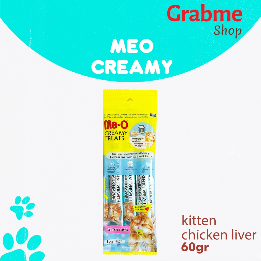 Makanan Snack Kucing MEO Creamy All Variant 60 gr