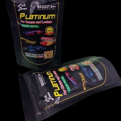 Makanan Ikan FISH LOVER MAGGOT SACHET PLATINUM COLLOR FASTER 30GR