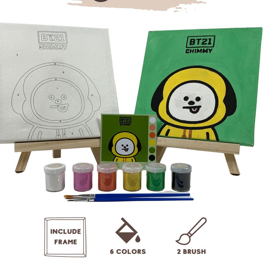 

Flash Sale - Cocoart.id - Paint By Number Kit BT21 CHIMMY I Kanvas 20 x 20 cm ホ