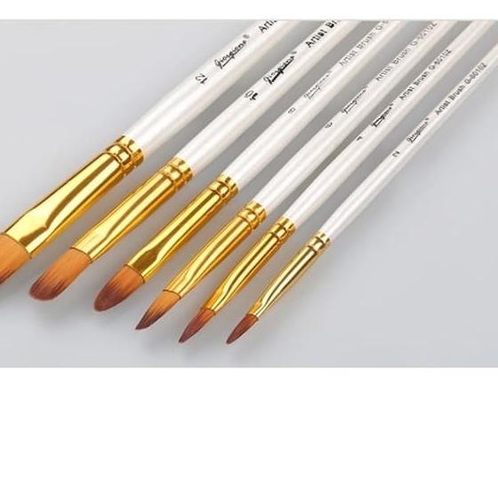 

Giorgione Filbert Brush Set 6 G-6010Z / Kuas Lukis Set 6