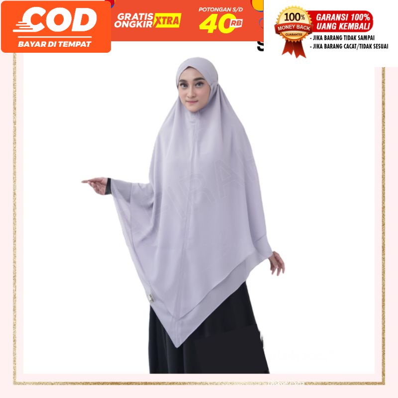 [fafihijab] HIJAB JILBAB JILBAB PASANG KHIMAR TALI 2 LAYER (ISI 2 PCS) GROSIR READY MAKASSAR MURAH