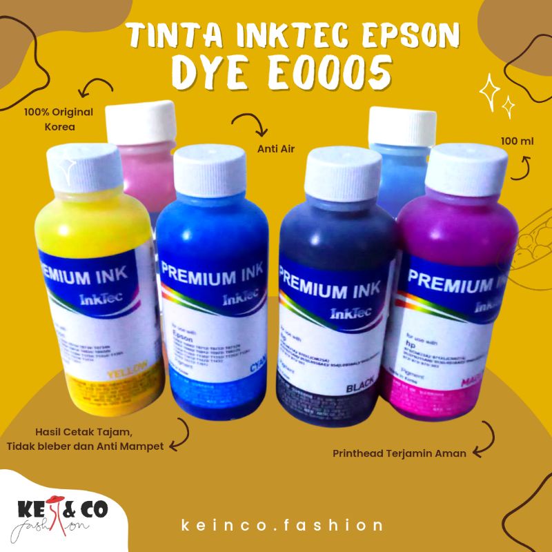 Jual Tinta Inktec Dye E Kemasan Ml For Epson Printer Support