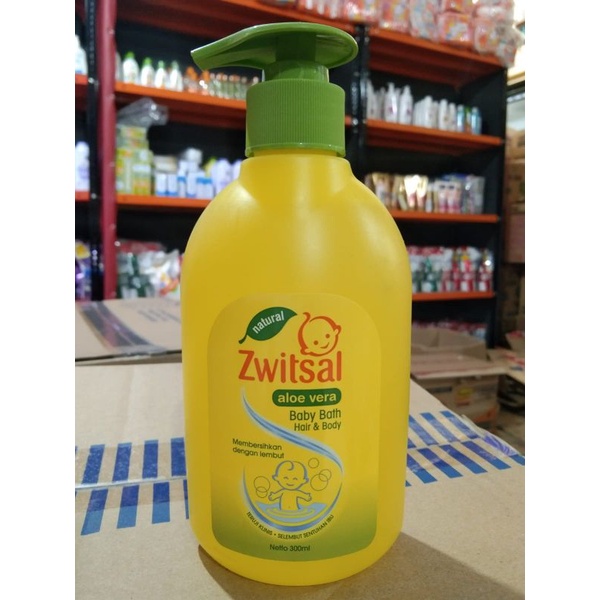 zwitsal baby bath hair&amp;body aloe vera/baby shampoo 300ml