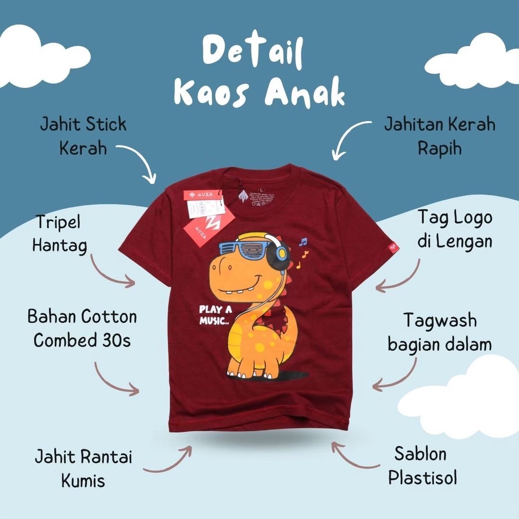 Baju anak laki laki dan perempuan kaos distro lengan pendek Always rotebox tsaybi trhreepoint bandung Abadigrosir