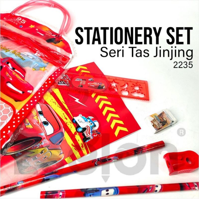 Stationery set TAS 2235 / 7in1 Alat tulis set TAS / Paket alat tulis / Stationery set TAS Murah ( Surabaya ) ( COD )