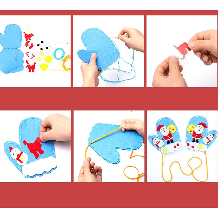 DIY Sarung Tangan Natal Anak - Aksesoris Natal - DIY Christmas Glove