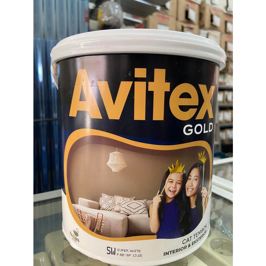 Jual Avitex Gold 5kg Super White Cat Tembok Interior And Exteri Exterior Shopee Indonesia 8080