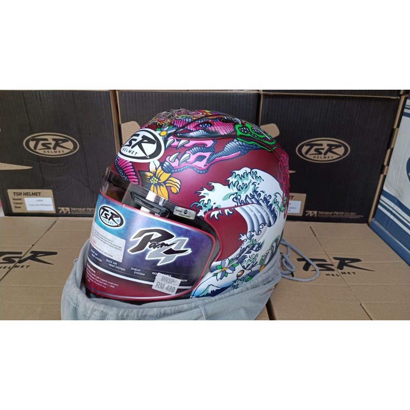 tsr copy arai ram4 oriental red