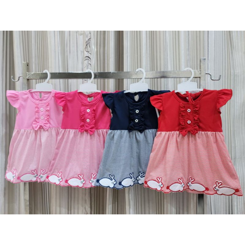 baju bayi perempuan dress Rabbit baby girl