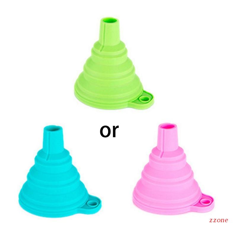 5pcs Corong Lipat Bahan Silikon Mudah Dibersihkan Untuk Dapur