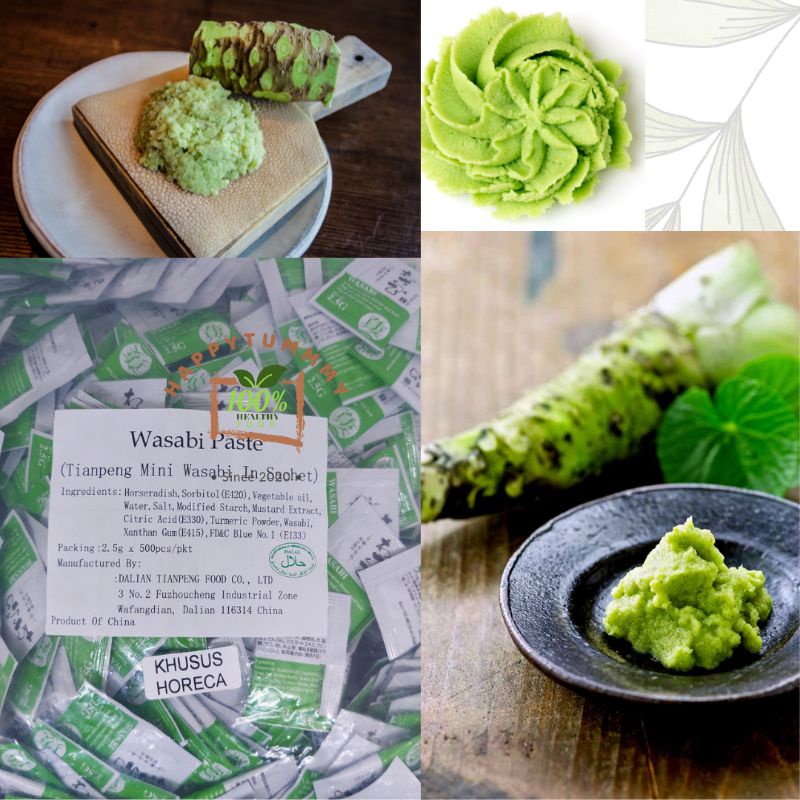 Promo NERI Wasabi Sachet Pasta Halal 2,5 gram TERMURAH original sushi snack wasabi saset