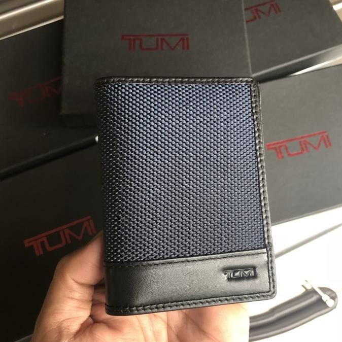 Dompet kartu pria TUMI balistyc nylon ( original leather ) card holder