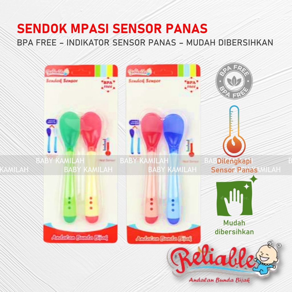 🆗BK🆗 Sendok MPASI dengan Sensor Panas Baby Safe DODO Reliable | Sendok Makan Bayi dengan Sensor Panas | Sendok MPASI Sensor Panas