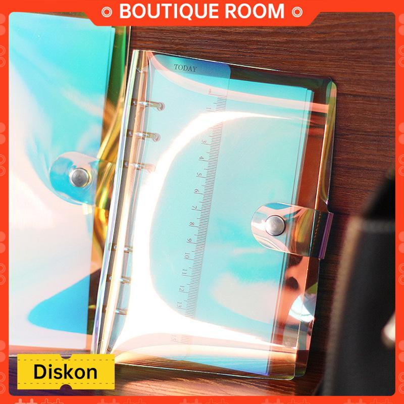 

Ready✨A6/A5 Clear Soft PVC Notebook Binder Cover Planner 6-Ring Loose-Leaf Folder StationaryBER