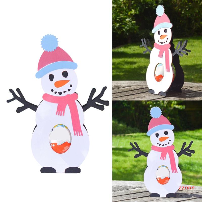 Cetakan Stensil Cutting Dies Motif Snowman Natal Bahan Metal Untuk Scrapbook / Craft DIY / Kartu