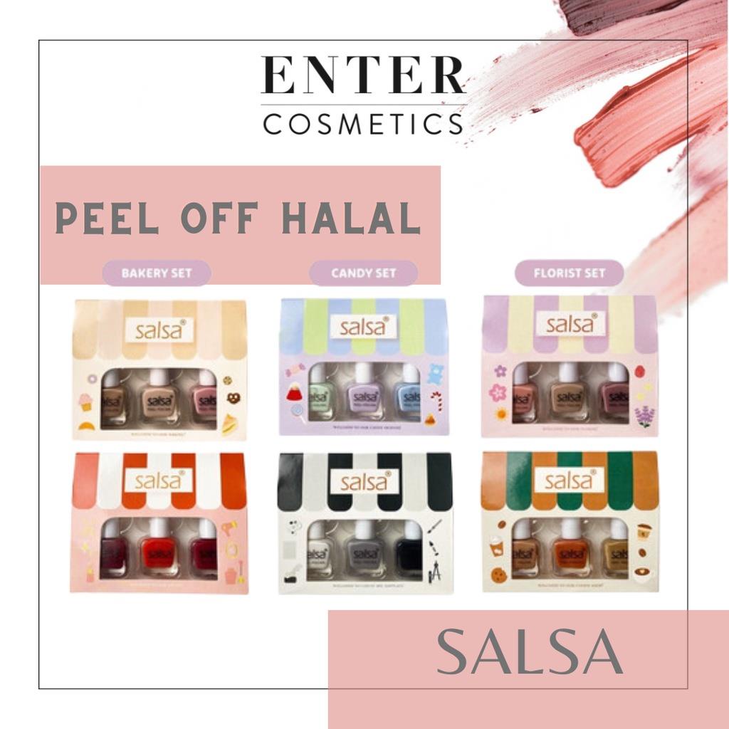 SALSA Peel Polish - Kutek Peel Off Harga Satua Breathable Hijab Friendly  / kuteks halal BPOM | Kutek Peel Off Salsa | Salsa Nail Polish