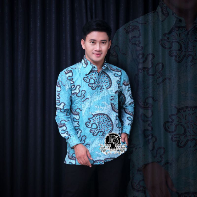 KEMEJA BATIK PRIA LENGAN PANJANG M.L.XL.XXL