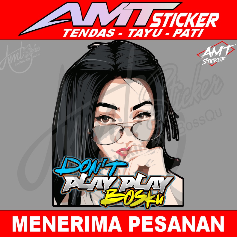 Jual Stiker Gambar Cewe Kata Stiker Printing Ukuran 40x50 Cm