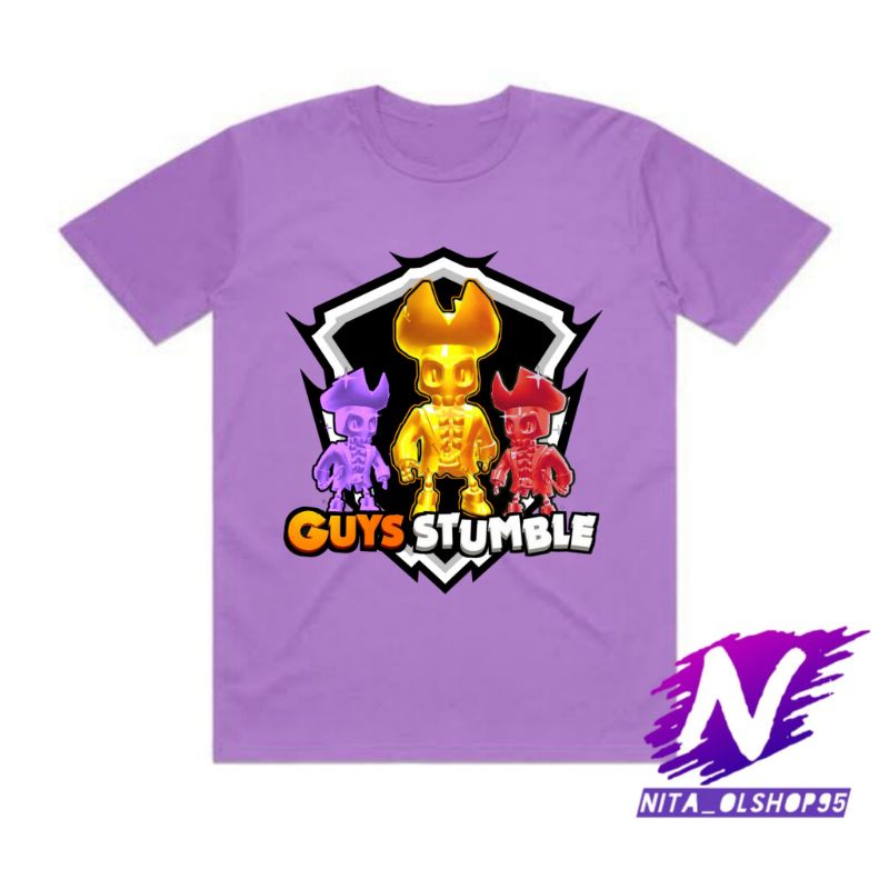 kaos anak stumble guys game skin sultan