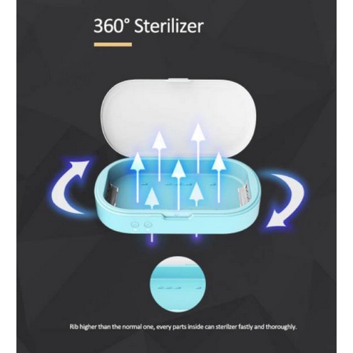 Ersie Round Multifunction Sterilizer - Sterilizer Travel Botol Phone Dan Peralatan Makan Mainan Anak Bayi