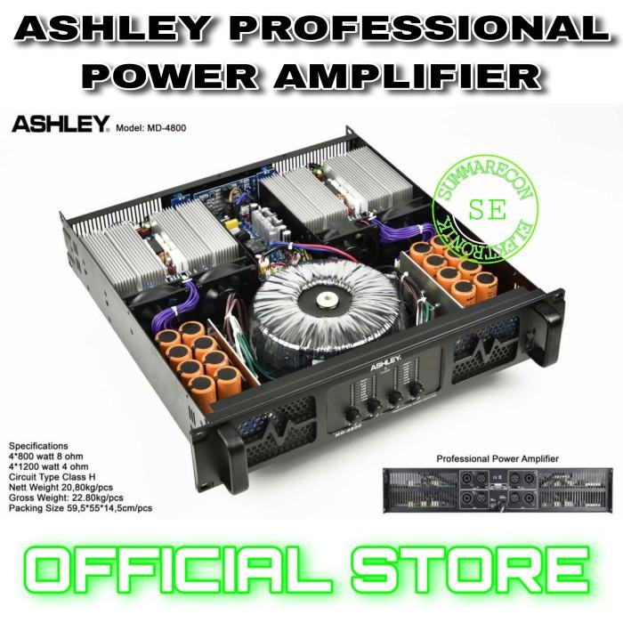 Power Amplifier 4 Channel Original Ashley Md 4800 Power Amplifier Ori 53