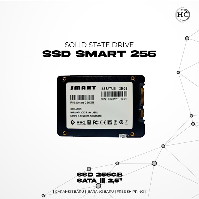 SSD Smart 256GB 2.5"mm [Box] SATA III 6GB/s SSD SATA SSD PC SSD Laptop