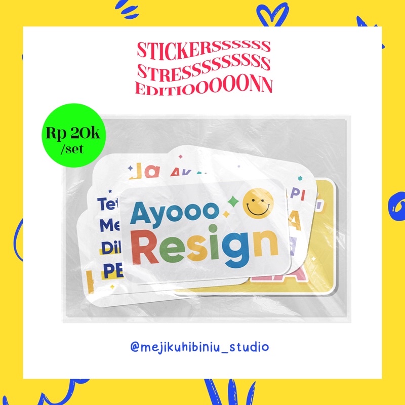 

STICKER STRESSSS EDITION