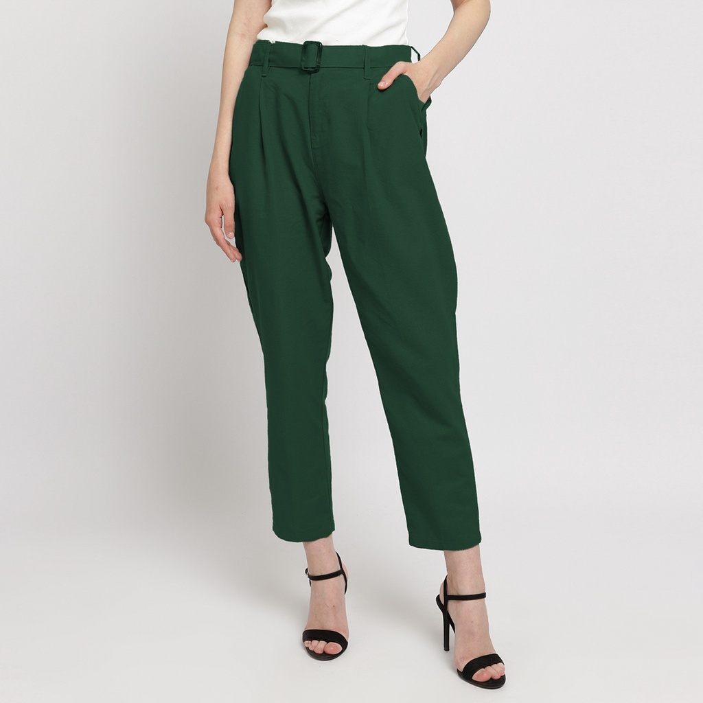 Flamoush Zamara Green Pants Wanita