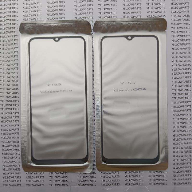 KACA GLASS LCD PLUS LEM OCA VIVO Y15S ORIGINAL