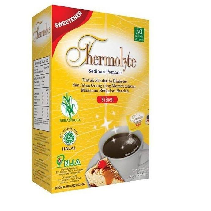 

Quality Control✅Thermolyte Diet Sugar isi 50 sachet - Diabetes gula rendah kalori|RA1