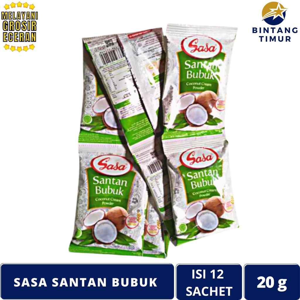 

SASA Santan Bubuk Isi 12 Saset/20g - 1 Renceng Sachet