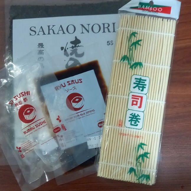 

11.11✔️Nori sushi + Cuka Sushi + SHOYU+ roller mat HALAL|SQ1
