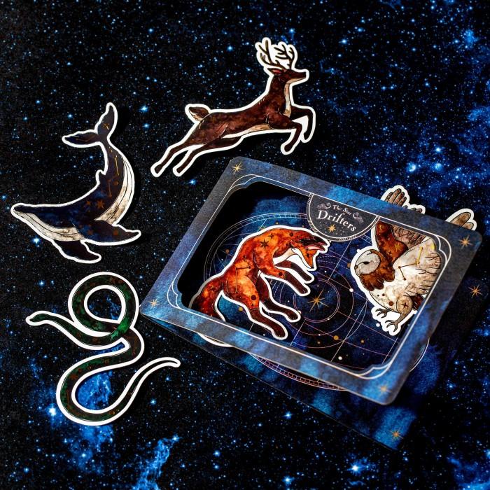 

The Star Drifters Sticker Set (5 Stickers) Vinyl Gold Foil Sticker