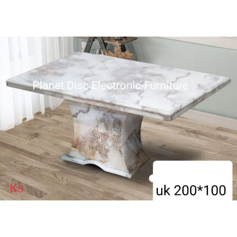 Meja Makan Marmer 200cm Dining Table Meja batu promo murah