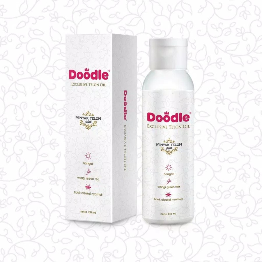 Doodle Telon Oil 100ml Aroma Green Tea Minyak Telon Doodle 100 ml