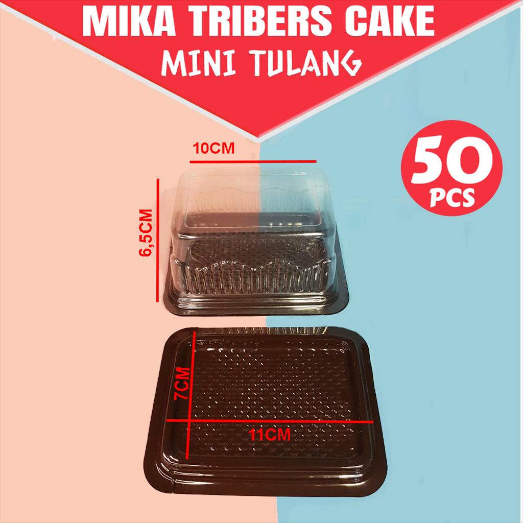 ( ISI 50PCS ) Mika Cake Mini/Mika  Plastik Tempat Roti/Mika Roti