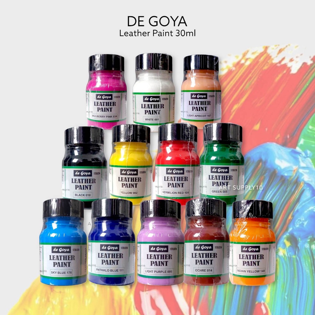 

Cat Sepatu De Goya Leather Paint 30ml - Highly Pigmented