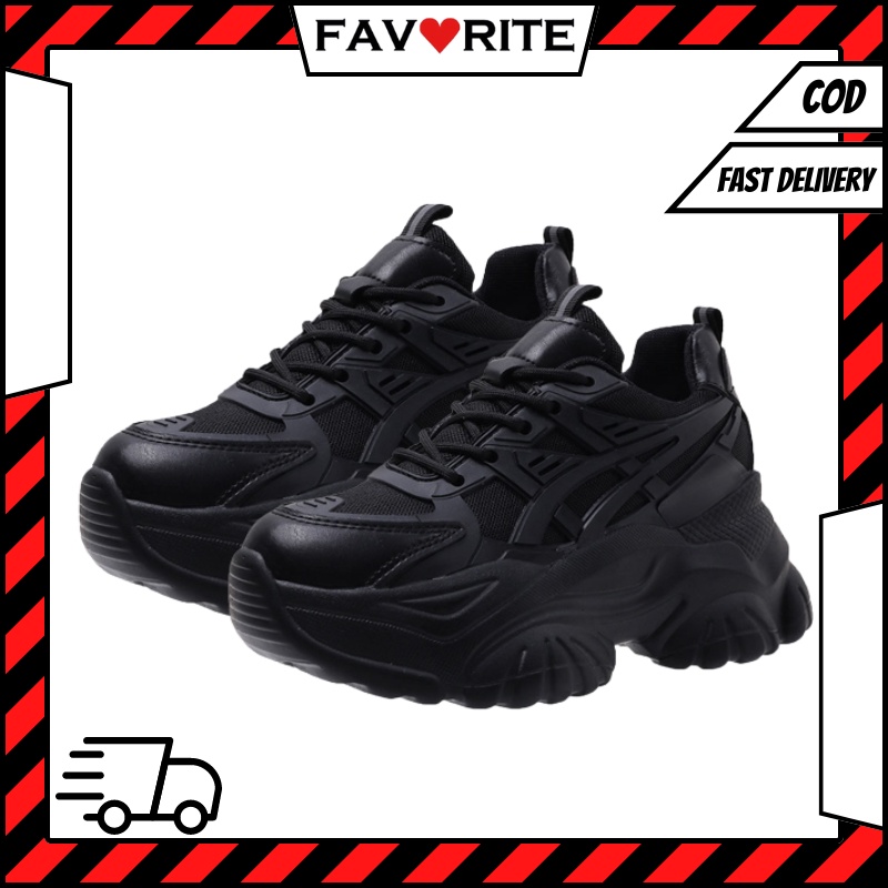 Favorite &quot;FREE BOX&quot; Sepatu Sneakers Import Trendy Bertali Fashion Shoes Anti Slip Premium Quality 9151