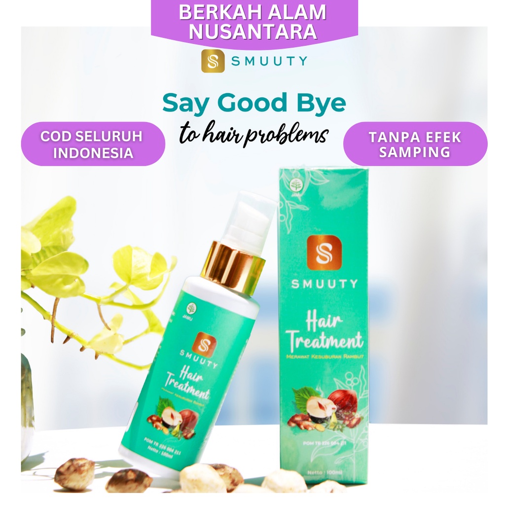 Smuuty Hair Treatment Obat Penumbuh Rambut Perawatan Rambut Rontok, Rusak, Bercabang Mengatasi Kebot