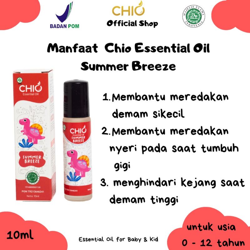 Chio Demam dan tumbuh gigi Summer Breeze meredakan demam obat oles bayi cessa