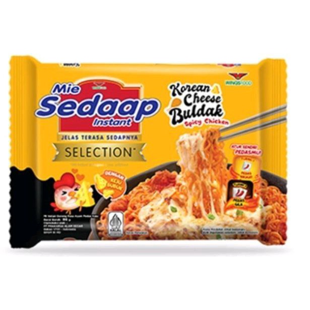 

Mie Sedaap Korean Cheese Buldak Mie Instan Goreng - Mie Sedaap Selection Goreng - Mie Instan Goreng