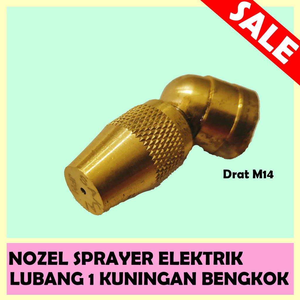 Jual Nozel Atom Spuyer Sprayer Tangki Elektrik Kuningan Bengkok ...