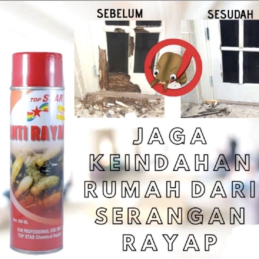 Semprotan Anti Rayap Top Star 500ml Obat Anti Rayap Semprot Pembasmi Rayap
