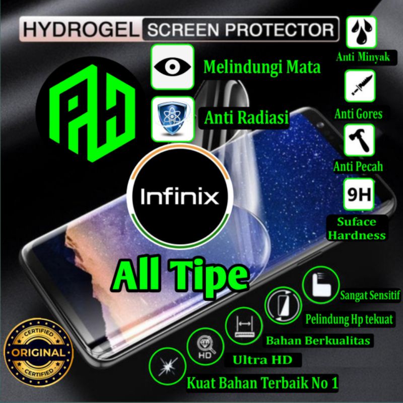 (PH) ANTI GORES INFINIX HYDROGEL | HYDROGEL ALL TIPE | full cover depan belakang